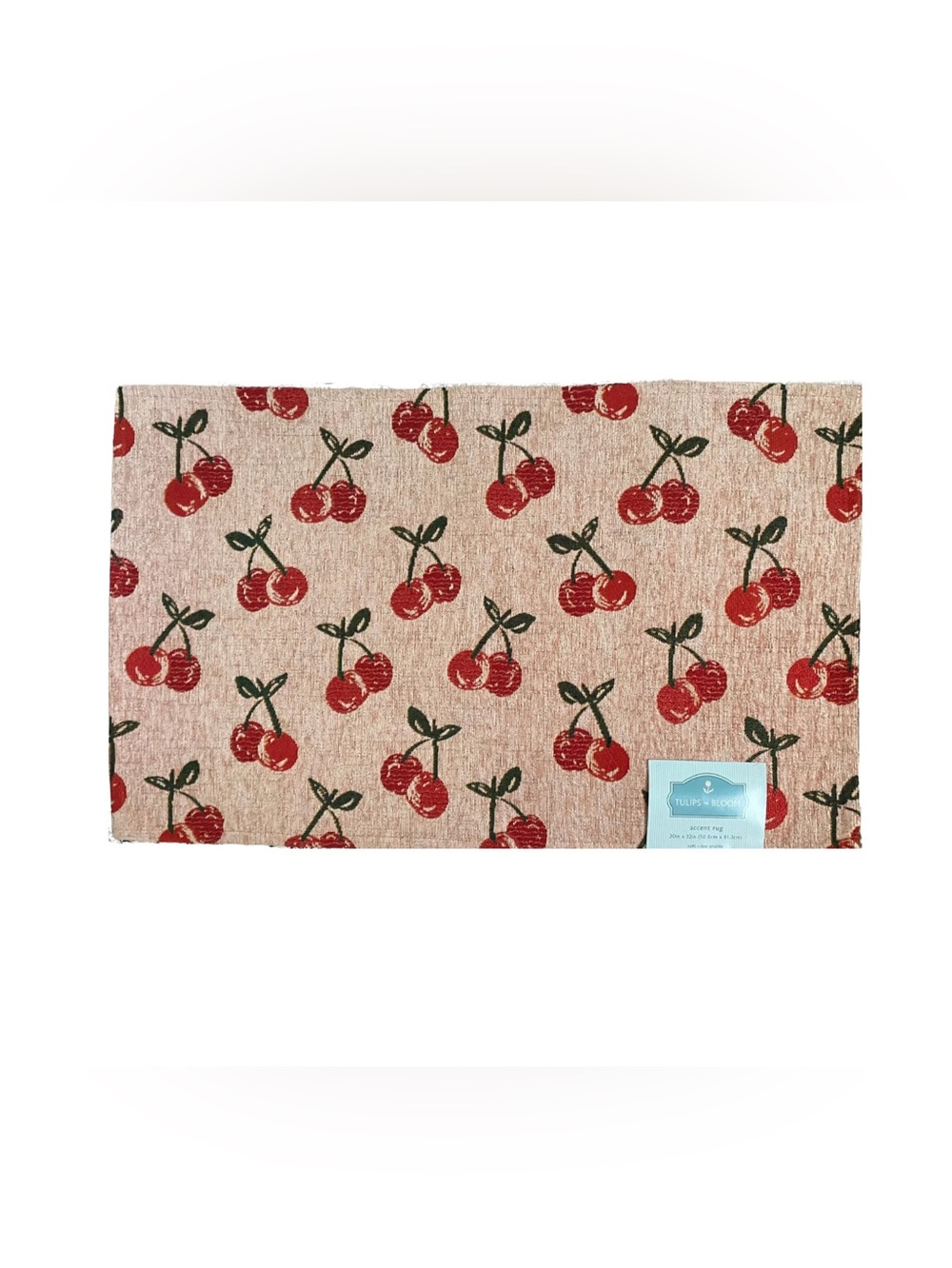 Red Cherry accent Rug - Picture 5 of 6